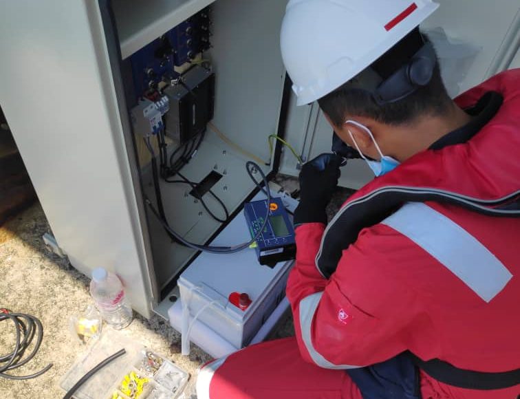 48. Installation Work - Kertih South Light Beacon AIS MetHydro Station 48. Installation Work - Kertih South Light Beacon AIS MetHydro Station