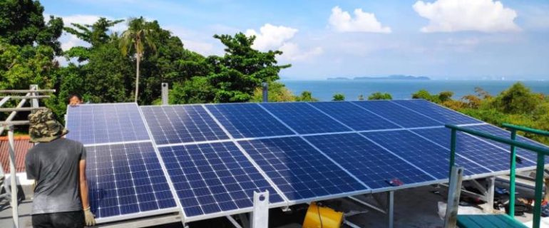 60. NEW SOLAR FARM FOR PULAU RIMAU LIGHTHOUSE