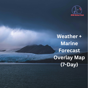 Weather + Marine Forecast Overlay Map (7-Day)